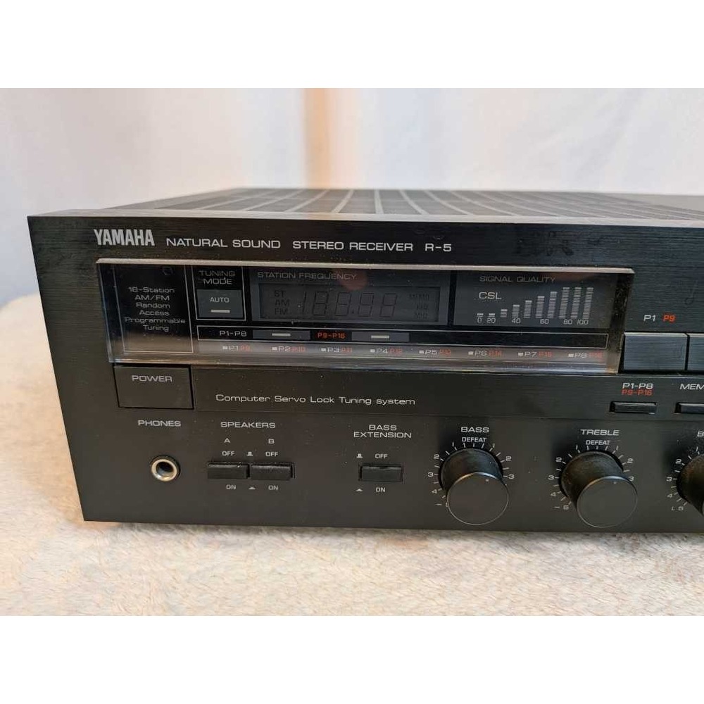 Yamaha Natural Sound Stereo Receiver R-5 Black Computer Servo Lock Tuning System - Picture 12 of 16